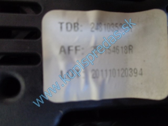tachometer na renault scénic III 1,9dci, 248103583R